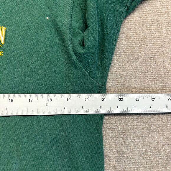 Johnson Beer Company Vintage T Shirt Adult Large Green Bleach Splatter Stains NC - Picture 8 of 12